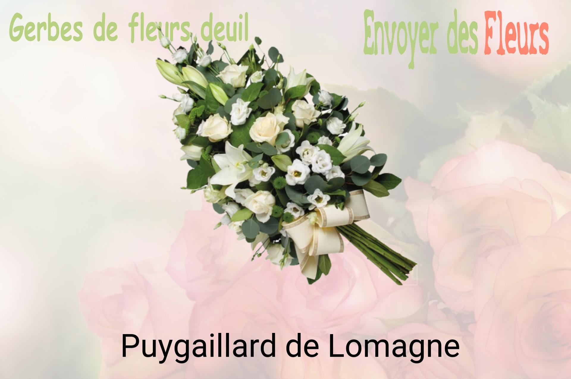 Gerbe de fleurs de deuil livrée à Puygaillard-de-Lomagne